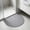 Gray-M, variant on Half Round Door Mat for Entrance, Waterproof Rug, Anti-Slip TPR Backing, Faux Sisal Material, Indoor Outdoor Use, 60x90cm, Includes 1 Mat
