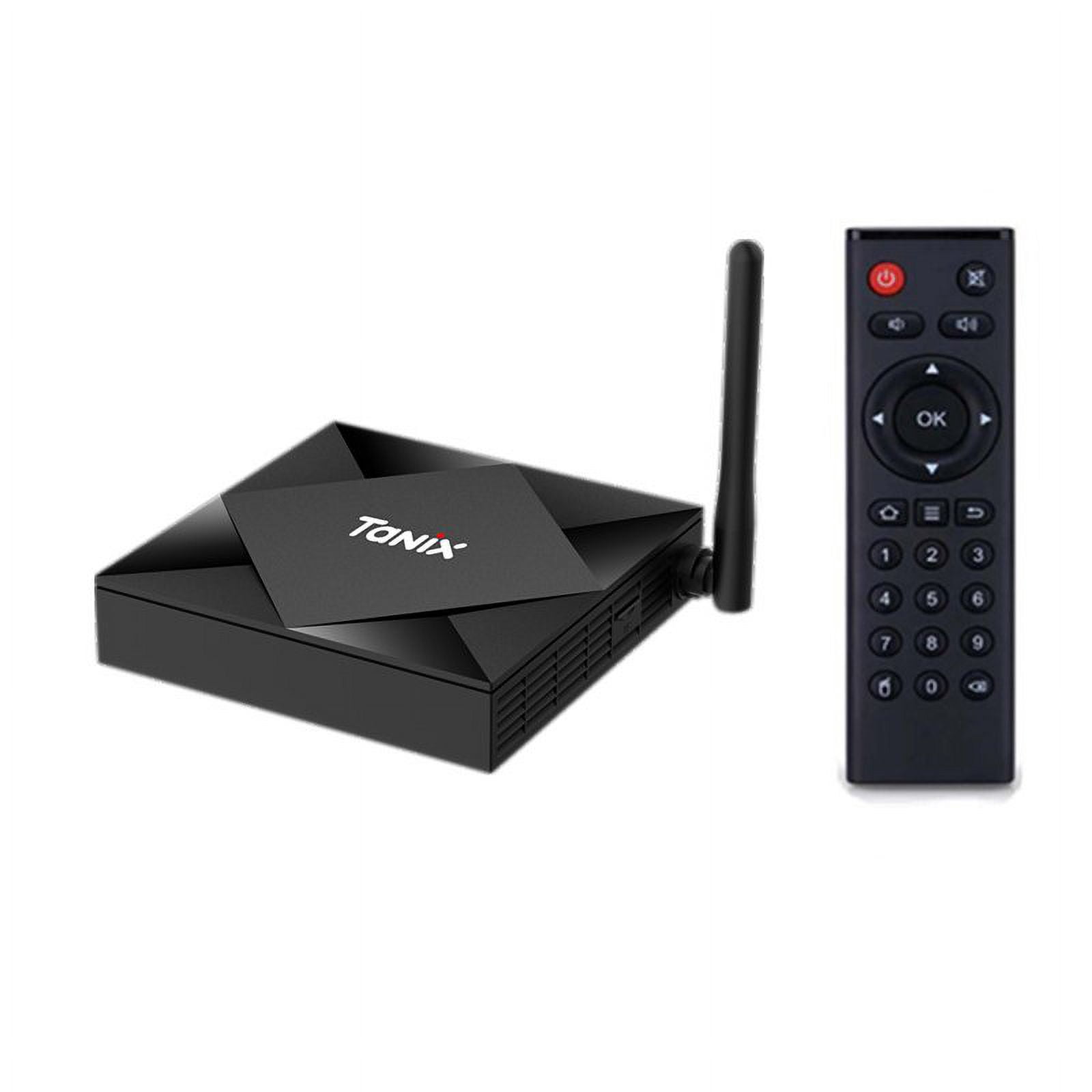 TX6S TV BOX Android 10 Smart tv box 4GB RAM 32GB 64GB ROM TVBox Allwinner H616 Quad Core Box H.265 4K Media player 2GB 8GB black_4GB + 32GB with H17 voice remote control