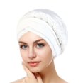 thumbnail image 4 of Aocisk Tied Headwrap Braid Head Wrap Cap for Women Ethnic Style Baseball Hat White One Size, 4 of 4