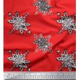 thumbnail image 1 of Soimoi Modal Satin Fabric Floral Block Decor Fabric Printed Yard 42 Inch Wide, 1 of 3