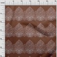 thumbnail image 2 of oneOone Silk Tabby Fabric Leaves & Floral Block Decor Fabric Printed BTY 42 Inch Wide, 2 of 4