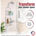 thumbnail image 4 of Better Houseware Aluminum Shower Caddy (Silver) + Soap Holder/Saver Set, 4 of 7