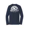 thumbnail image 2 of Gravity Outdoor Co. Chandail à Manches Longues - Bleu Marine Foncé - Logo Blanc - G, 2 of 2