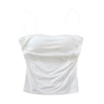 thumbnail image 2 of AherBiu Womens Camisole Tops Seamless Slim Fitting Undetshirts Summer Spaghetti Strap Basic Camisoles Solid Color, 2 of 3