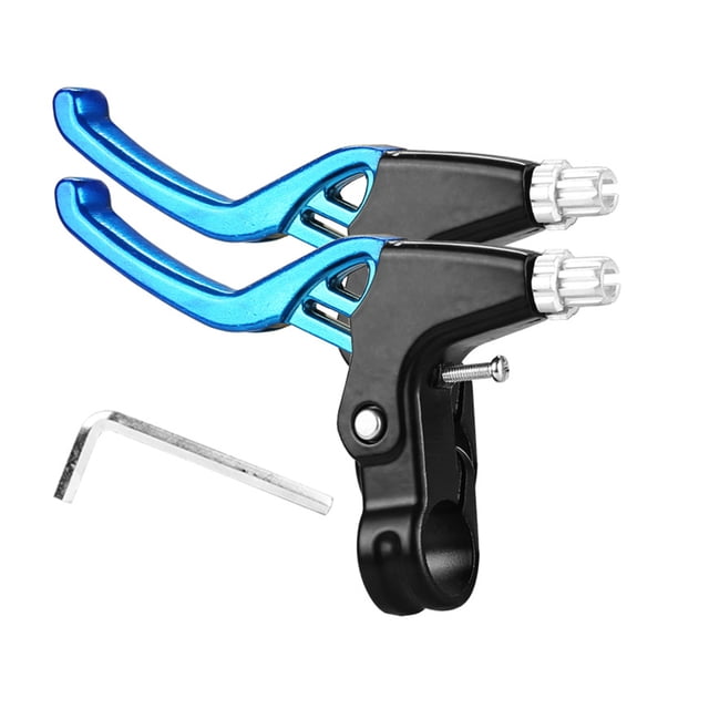 QualitChoice Kids Brake Lever Handlebar Aluminum Alloy Adjustable Caliper Handle Handlebars Levers Accessories Cycling Blue
