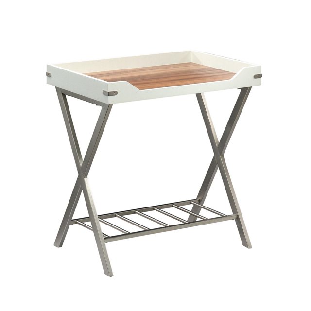 Sauder® Collection Vista Key Table d'appoint, Finition Pearl Oak™, 424180