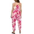 thumbnail image 3 of Girls Romper Bow Print Rompers for Girls Loose Casual Rompers with Pockets Girls Outfits Size 7-8 Y, 3 of 5