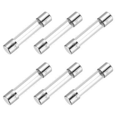 Uxcell 4A 250V Glass Fuse 6x30mm Time Delay Fuse UL Listed Slow Blow Fuse for Home Appliances(Pack of 6)