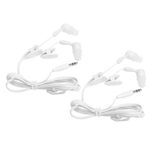 3.5mm Wired Earphones, IP68 Waterproofing Wide Compatibility Clear Quality Sound Wired Earbuds with 3 Clips for Swimming for Walking