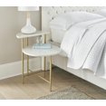 thumbnail image 5 of Steve Silver Patna White Marble Top Accent Table, 5 of 5