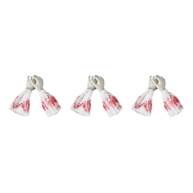 Redempat Halloween Skull Party Props Unisex Decorations For Frightening Night Party Hands 3Set
