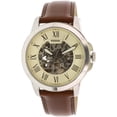 thumbnail image 1 of Fossil Men's Grant ME3099 Silver Leather Japanese Automatic Dress Watch, 1 of 3
