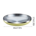thumbnail image 4 of Sentmoon Small Fruit Basket Fruit Bowl for Kitchen Counter Stainless Steel Plates Chopsticks Spoons Tableware Portable Household Fruit Plates Multiple Colors Protected From Scalding Hands, 4 of 7