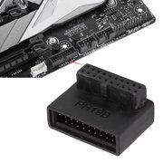 Multilayer Circuit Board USB 3.0 90 Adapter, 19/20Pin Power Adapter, Easy Installation, Solve Problem for Motherboard Pins