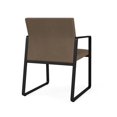 thumbnail image 5 of Gansett Reception Waiting Room Healthcare Guest Chair / Black Steel / Brown, 5 of 5