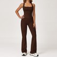 thumbnail image 1 of PISONIC Women Two Piece Workout Sets Racerback Tank Tops Matching High Waisted Flared Leggings with Pockets Gym Yoga Outfits, 1 of 6