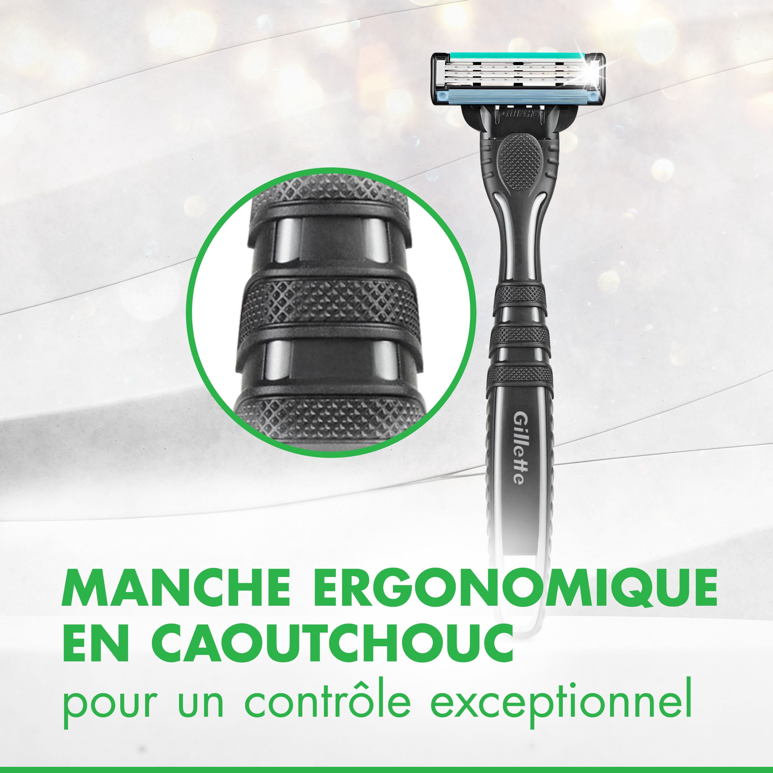 Rasoirs jetables pour hommes Gillette Mach3 Peau sensible