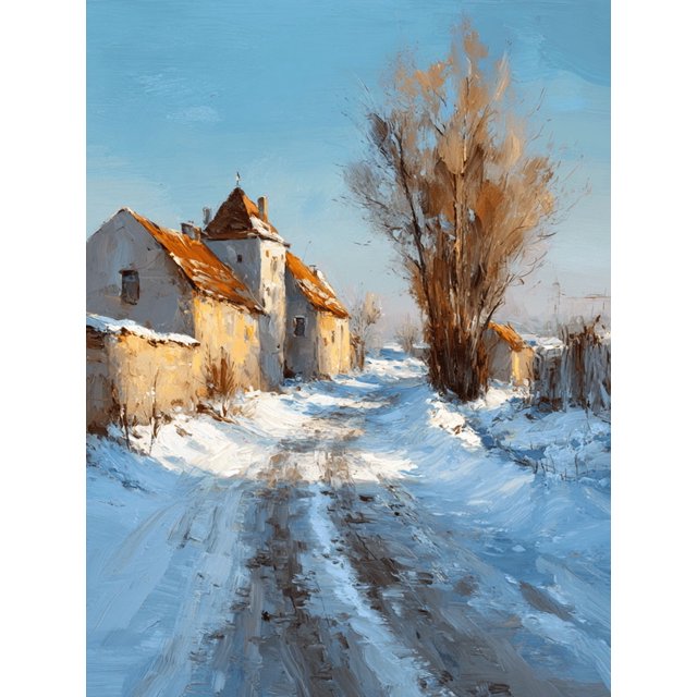 Qisvanset Cosmos Flower Garden Canvas Print 12x16 Inch Dining Room Art