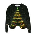 thumbnail image 3 of UPPADA Chandails de Noël pour Femmes, Imprimé d'Arbre de Noël, Chandail à Manches Longues, Hauts à Enfiler d'Automne, Chandail Confortable, Col Rond de Noël, Chandails jusqu'à 65 % de Rabais, 3 of 4