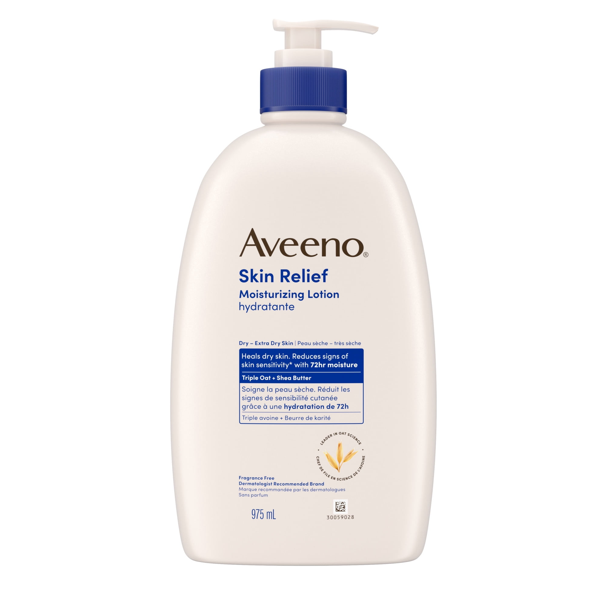 Aveeno Skin Relief Moisturizing Lotion, Shea Butter, Oat, Dimethicone, Dry Skin Body Moisturizer, Fragrance Free