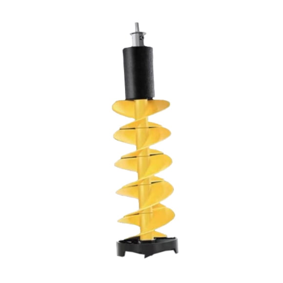 Almencla Ice Drill Auger Metal Fast Cutting Ice Auger for Lakes Fishing Winter Sports 75 cm Yellow