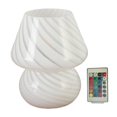 thumbnail image 2 of DOLITY Table Lamp, USB Bedside Lamps, Small Glass Nightstand Lamp Perfect for Bedroom, RC 16 Colors, 2 of 9