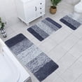 thumbnail image 4 of SSZMDLB Microfiber Bath Rugs, Bathroom Rugs, Shower Rugs with Toilet Mat, Absorbent Microfiber Plush Non-Slip Rugs, Washable Bath Mat Set for Floor, Tub, Shower, 4 of 7
