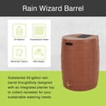 thumbnail image 3 of Good Ideas Rain Wizard Storage Collection Rain Barrel 50-Gallon, Terra Cotta, 3 of 12