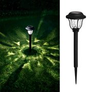 1 Pack Solar Garden Lights, Outdoor IP55 Waterproof Solar Pathway Lights, Stainless Steel Super Brightness LED Landscape Lighting for Walkway Patio Yard Lawn Driveway Lighting Decor,Cold Light