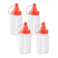 thumbnail image 2 of S SERENABLE 4Pcs Small Bottles Portable Food Storage Container Seasoning Bottles Bottle Red, 2 of 9