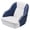 White And Blue, variant on GloryStar Pontoon Boat Seat Boat Captain Chair, Ergonomic Captains Bucket Seat, Compression Foam Padding, Injection Molded Plastic Frame Boat Captains Chairs for Standard Mounting Bolt