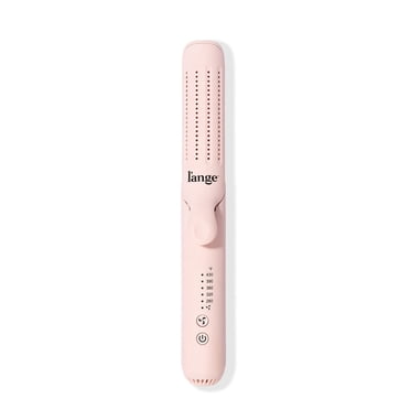 L'ANGE HAIR le Duo Fer à Friser 2-en-1 à 360 Flux d'Air et Fer Plat en Titane, Fer à Friser Professionnel avec Évents d'Air de Refroidissement pour Bloquer le Style, Double Tension, Température Réglable