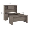 thumbnail image 4 of Bureau en U 65L avec huche Logan de Bestar, érable argenté, 4 of 4