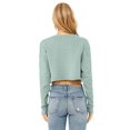 thumbnail image 2 of Bella Plus Canvas B53205255 Womens Cropped Crew Fleece, Dusty Blue - Large, 2 of 2