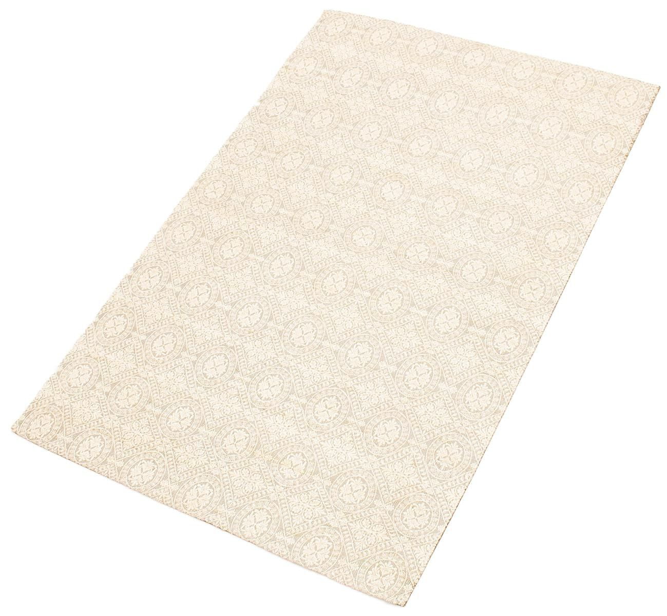 ECARPETGALLERY 4'4" x 6'7" Transitional Collage Handmade Area Rug for Living Room, Dining Room and Bedroom in Grey