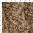thumbnail image 3 of Soimoi Orange polyester Crepe Fabric Leopard Animal Skin Print Sewing Fabric Yard 52 Inch Wide, 3 of 6