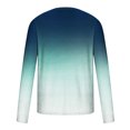 thumbnail image 4 of Meichang T-Shirt à Manches Longues pour Homme Coupe Ajustée, T-Shirts Graphiques pour Homme Décontractés à Imprimé Dégradé 3D, T-Shirts Fantaisie à Col Rond Confortables à Manches Longues pour Homme, 4 of 5