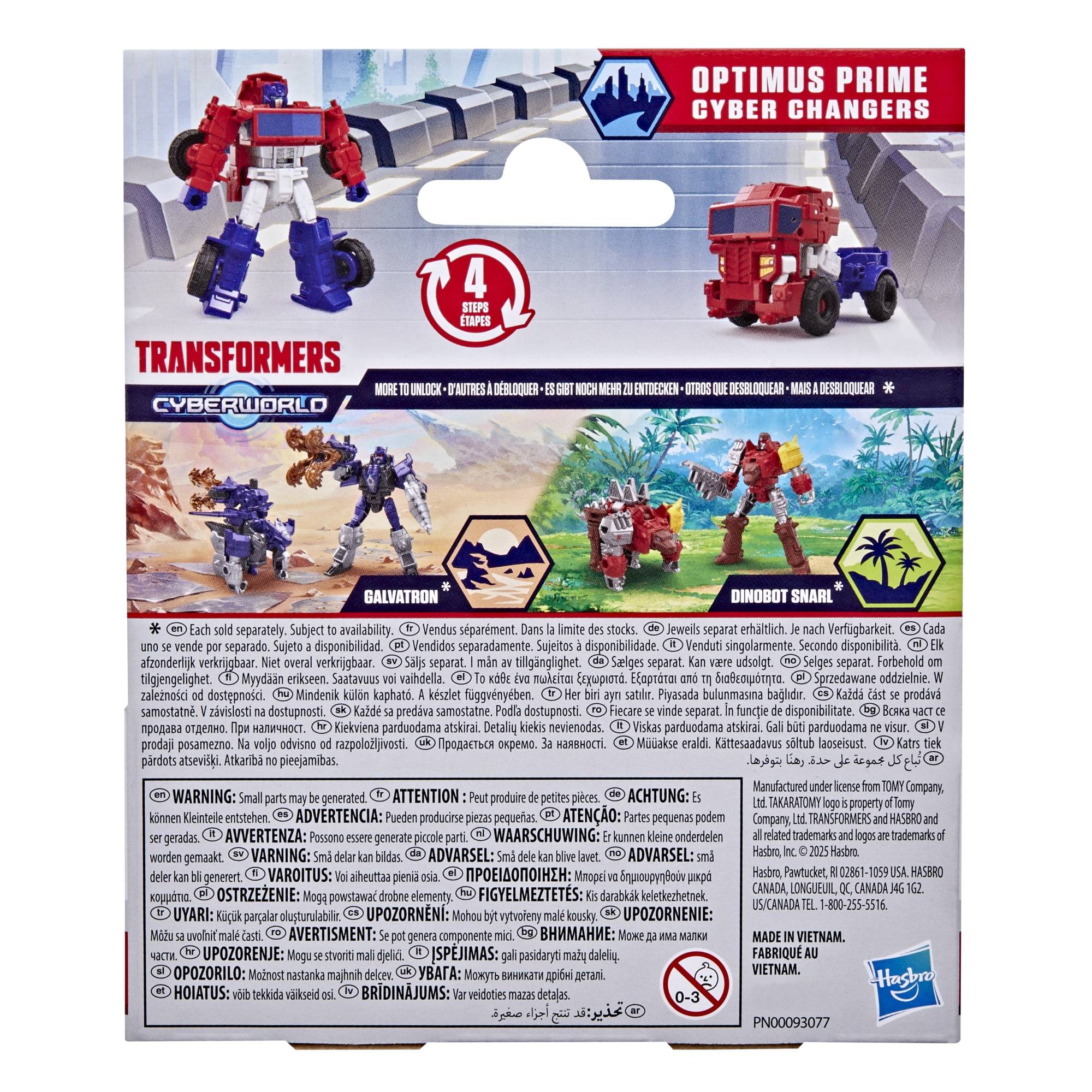 Transformers CYBERWORLD Cyber Changers Optimus Prime Action Figure