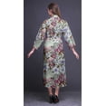 thumbnail image 4 of Bimba Robe en Coton Rose à Motif Floral Léopard, Cachemire et Lys pour Femmes, Légère, Imprimée, Croisée, Chemise de Demoiselle d'Honneur pour la Préparation, TG, 4 of 5