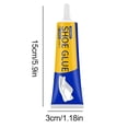 thumbnail image 3 of LQXZWJY Shoe Glue Sole Repair Kit, Heavy Duty Shoe Adhesive, Waterproof, Flexible, Clear-Drying for Sneakers, Boots, Leather, Rubber, Canvas and More - Dries Within 24 Hrs, 3 of 7