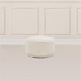 thumbnail image 3 of Jennifer Taylor Home Fuji 15" Mushroom Footstool Ottoman, Ivory White Boucle, 3 of 7
