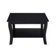 thumbnail image 4 of Convenience Concepts American Heritage Table Basse Carrée avec Tablette Inférieure, Noire, 4 of 5