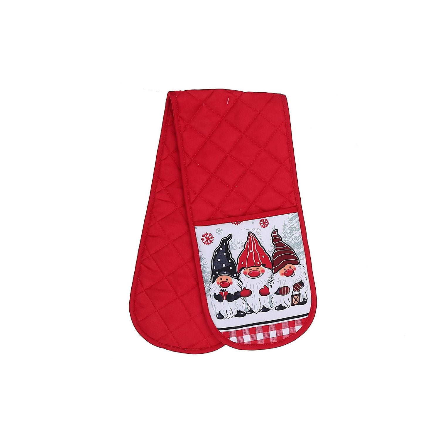 Christmas Double Oven Mitt Triple Gnome - Set of 2