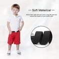 thumbnail image 3 of 1 Ensemble Ceinture Élastique Simple pour Enfants Garçons Boucle Ajustable Taille Extensible Réutilisable Lavable Jeans Accessoires de Vêtements Orange Jaune, 3 of 8