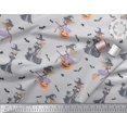 thumbnail image 3 of Soimoi Poly Georgette Fabric Magic Potion,Bat & Witch Halloween Print Fabric by The Yard 42 Inch Wide, 3 of 3