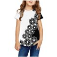 thumbnail image 2 of Penkiiy Garçons Filles Enfants T-Shirts Graphiques Imprimés 3D, T-Shirts Originaux Col Rond Manches Courtes 9-10 Ans Blanc, 2 of 4