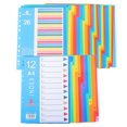 thumbnail image 1 of HLONK 38 Pcs Séparateurs de Reliure Multicolores à Onglets pour la Maison, le Bureau et l'École, 1 of 6