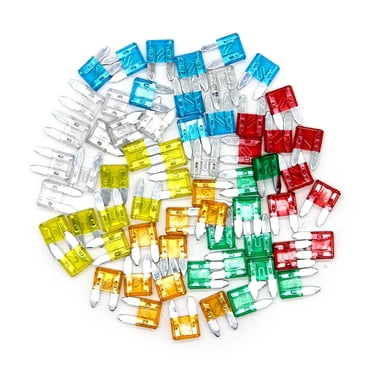 Yeacher 60 Pcs Mini Fusibles à Lame Assortiment de Kits de Fusibles pour Auto Voiture Camion 5A 10A 15A 20A 25A 30A