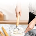 thumbnail image 1 of EGNMCR Kitchen Utensils Set, Cooking Utensils Set, Dough Whisk Stainless Steel Bread Dough Hand Mixers Blenders Eggs Beater Pastries Dough Whisk With Wooden Handle Baking Tools Wooden whisk, 1 of 6