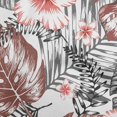 thumbnail image 1 of oneOone Tissu Popeline de Coton Brun Rouille Floral & Feuilles Matériel de Robe Tissu Imprimé Tissu au Mètre 42 Pouces de Large, 1 of 4